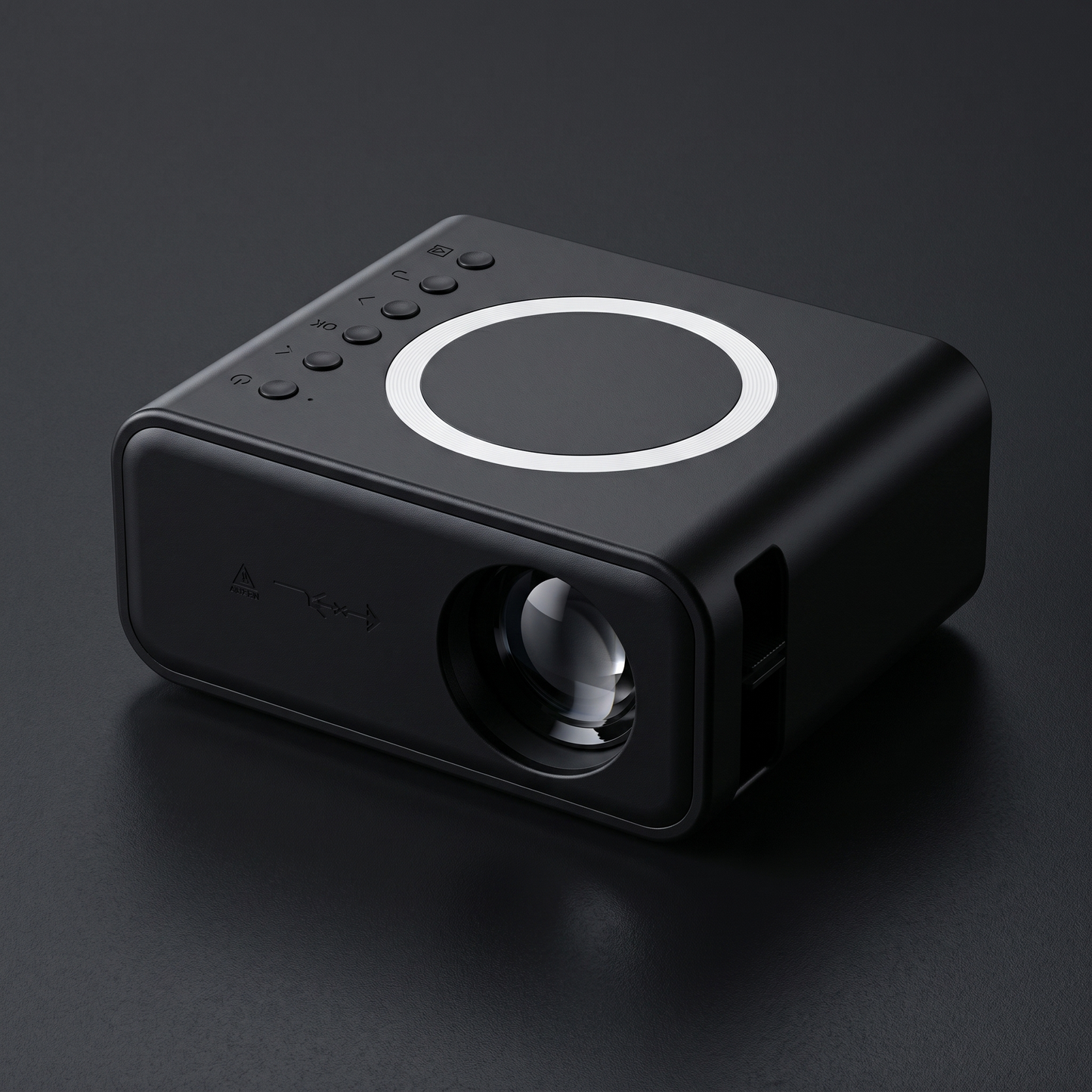 Mini Projector – Portable 1080P Home Theatre with Wireless Screen Mirroring for iPhone & Android
