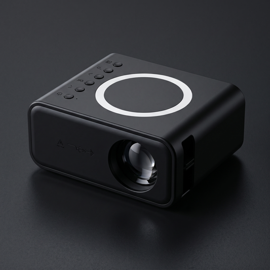 Mini Projector – Portable 1080P Home Theatre with Wireless Screen Mirroring for iPhone & Android